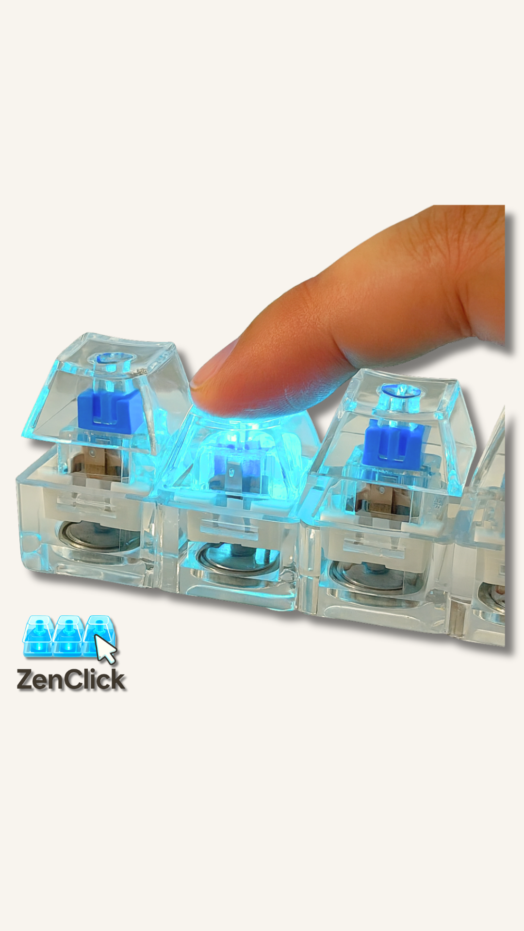 Porte-clés anti-stress à touches mécaniques